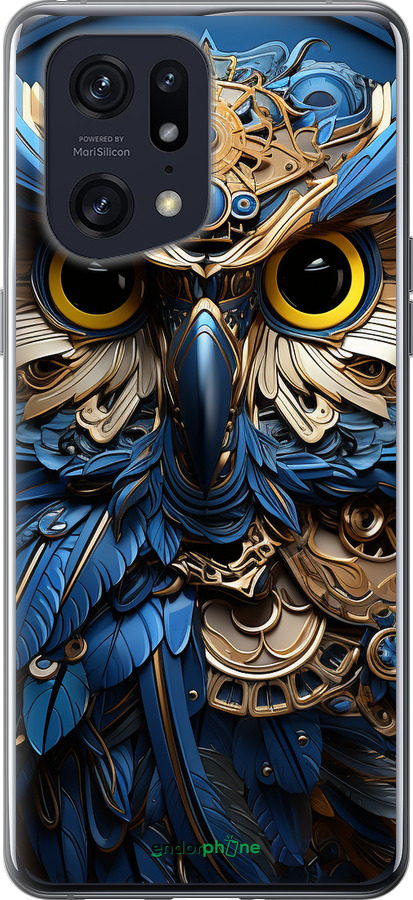 Силіконовий чехол Сова v2 для Oppo Find X5 Pro - 5649u-2603 изображение 