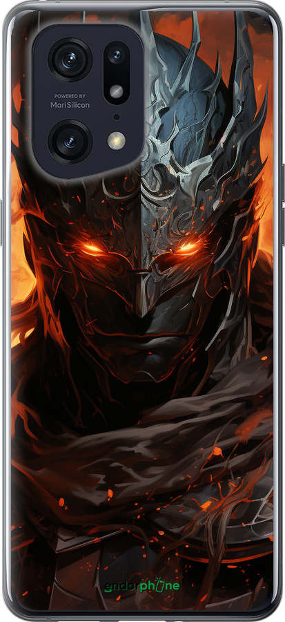 Силиконовый чехол Темный рыцарь для Oppo Find X5 Pro - 5650u-2603 изображение 