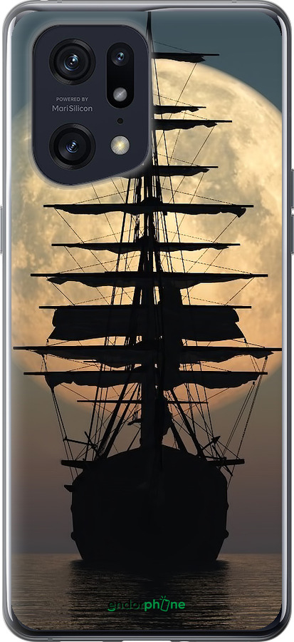Силиконовый чехол Корабль для Oppo Find X5 Pro - 5998u-2603 изображение 