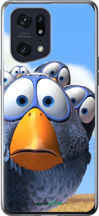 Силиконовый чехол Angry Birds для Oppo Find X5 Pro - 6008u-2603 изображение 