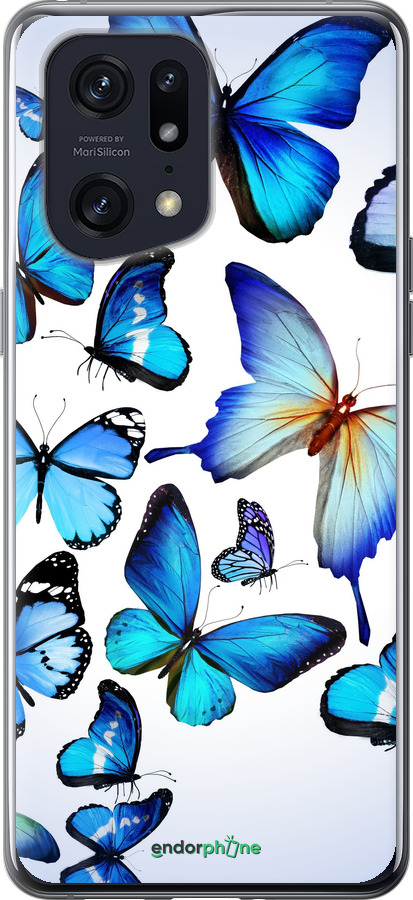 Силіконовий чехол Метелики для Oppo Find X5 Pro - 6023u-2603 изображение 