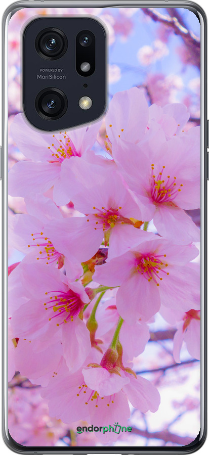 Силиконовый чехол Сакура для Oppo Find X5 Pro - 6029u-2603 изображение 