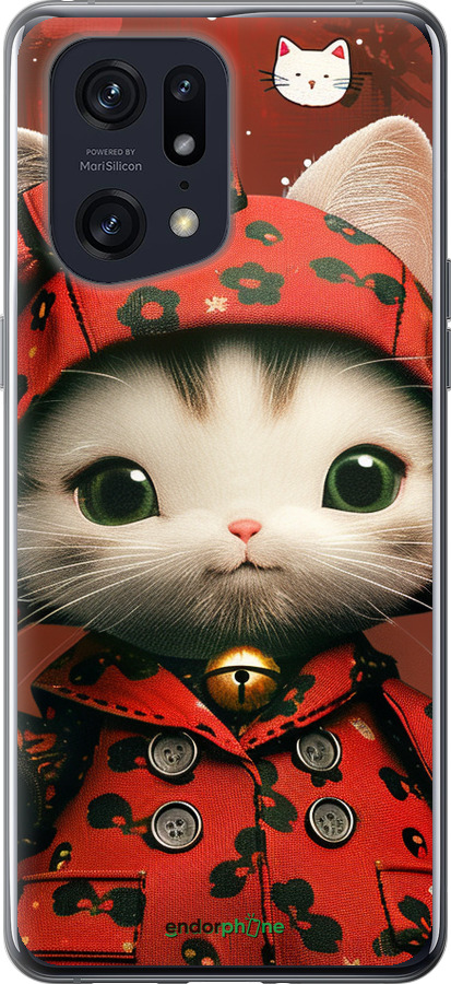 Силиконовый чехол Sweet Hello Kitty для Oppo Find X5 Pro - 6035u-2603 изображение 