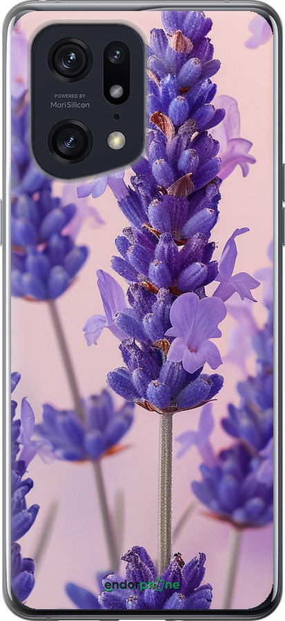 Силіконовий чехол Лаванда для Oppo Find X5 Pro - 6037u-2603 изображение 