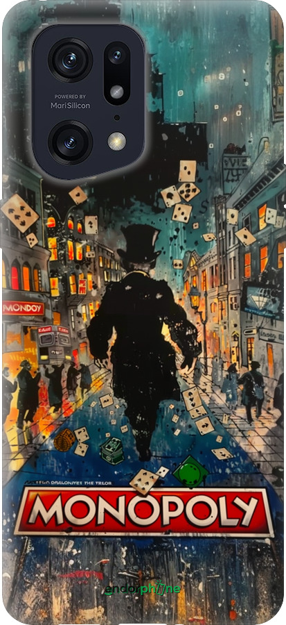 Силиконовый чехол Метрополис игры для Oppo Find X5 Pro - 6085u-2603 изображение 