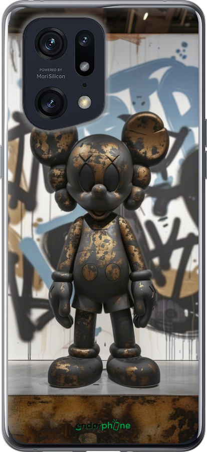 Силиконовый чехол Bronze kaws v2 для Oppo Find X5 Pro - 6098u-2603 изображение 