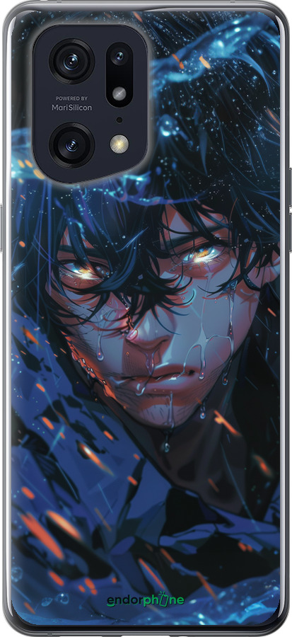 Силиконовый чехол Satoru Gojou для Oppo Find X5 Pro - 6128u-2603 изображение 