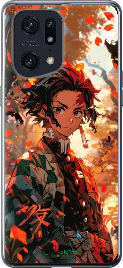 Силиконовый чехол Tanjiro для Oppo Find X5 Pro - 6130u-2603 изображение 