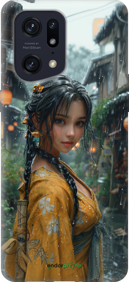 Силиконовый чехол Anime-girl для Oppo Find X5 Pro - 6133u-2603 изображение 