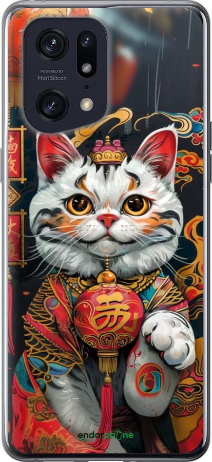 Силиконовый чехол China Cat v2 для Oppo Find X5 Pro - 6135u-2603 изображение 