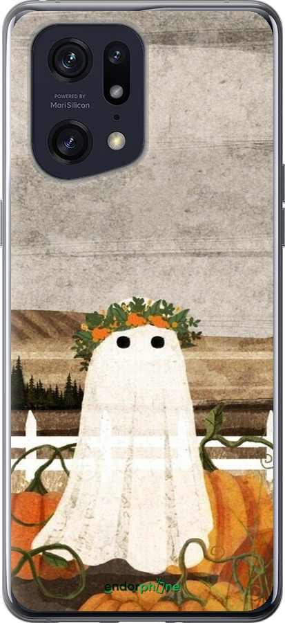 Силиконовый чехол Призрак для Oppo Find X5 Pro - 6245u-2603 изображение 