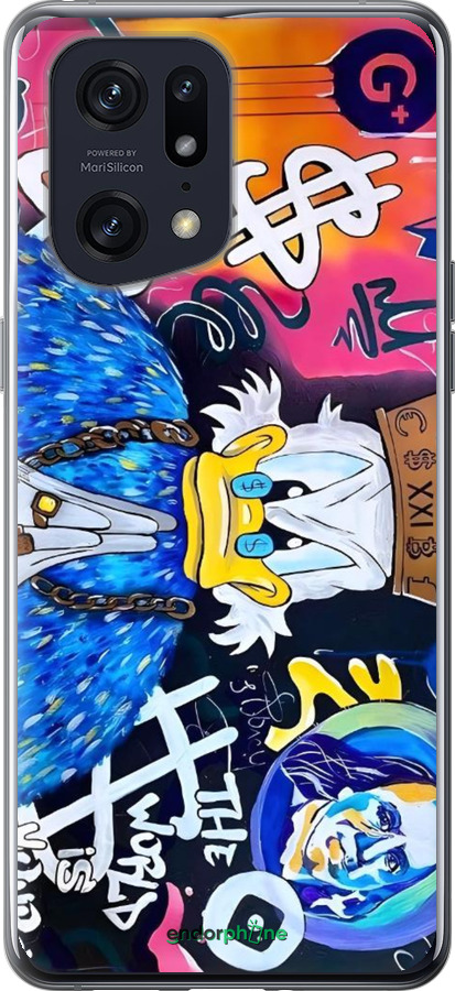 Силиконовый чехол Скрудж 2 для Oppo Find X5 Pro - 6285u-2603 изображение 