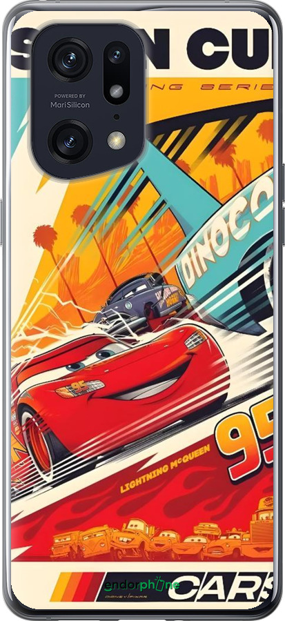 Силиконовый чехол Тачки для Oppo Find X5 Pro - 6288u-2603 изображение 