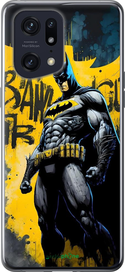 Силиконовый чехол Бетмен для Oppo Find X5 Pro - 6290u-2603 изображение 