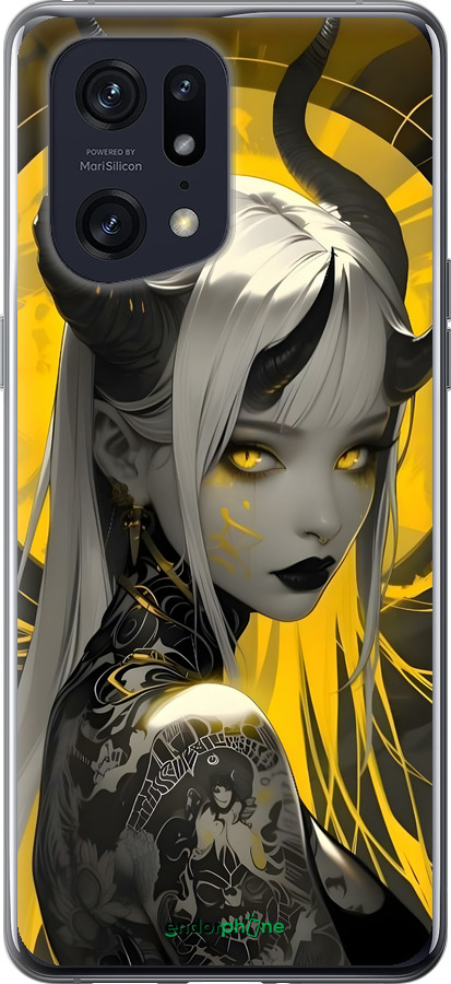 Силиконовый чехол Аниме демон 2 для Oppo Find X5 Pro - 6309u-2603 изображение 