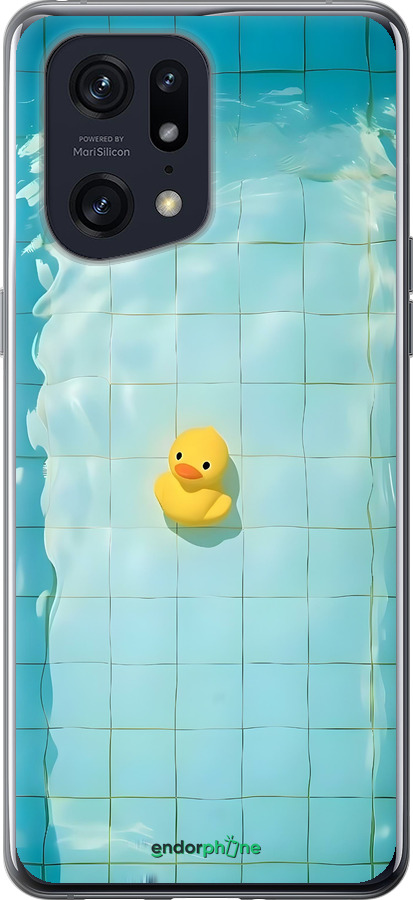 Силиконовый чехол Утенок для Oppo Find X5 Pro - 6323u-2603 изображение 
