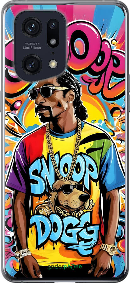 Силиконовый чехол Снуп дог для Oppo Find X5 Pro - 6348u-2603 изображение 