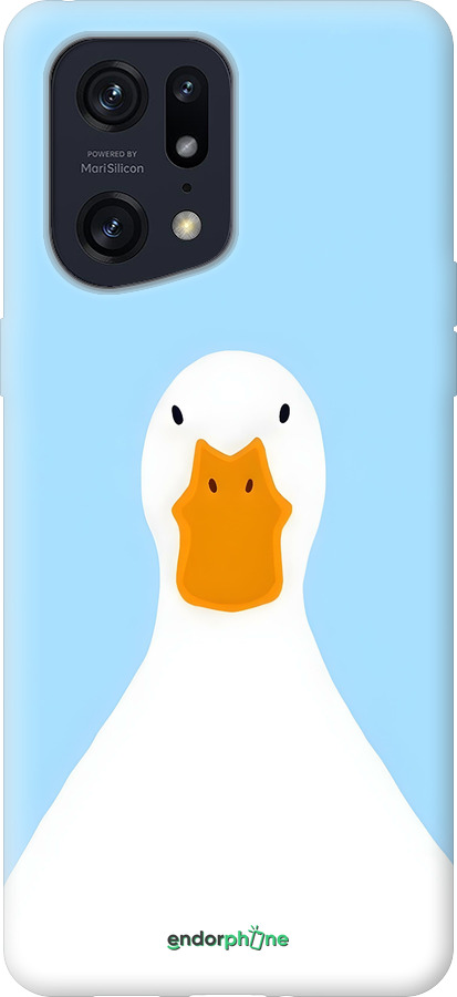 Силиконовый чехол Гусь для Oppo Find X5 Pro - 6350u-2603 изображение 