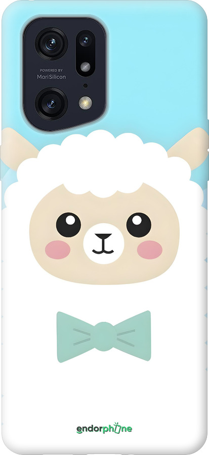 Силиконовый чехол Милый барашек для Oppo Find X5 Pro - 6355u-2603 изображение 