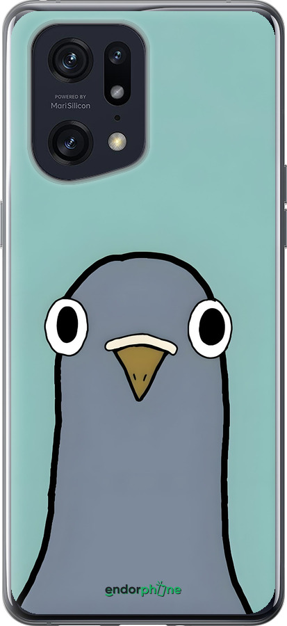 Силіконовий чехол Голубь для Oppo Find X5 Pro - 6388u-2603 изображение 