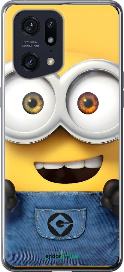 Силиконовый чехол Миньон для Oppo Find X5 Pro - 6389u-2603 изображение 