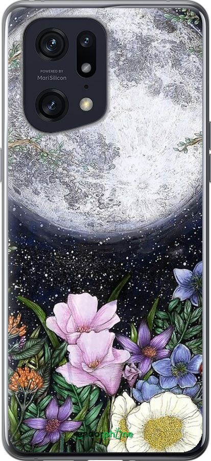 Силиконовый чехол Полночь в саду II для Oppo Find X5 Pro - 6424u-2603 изображение 