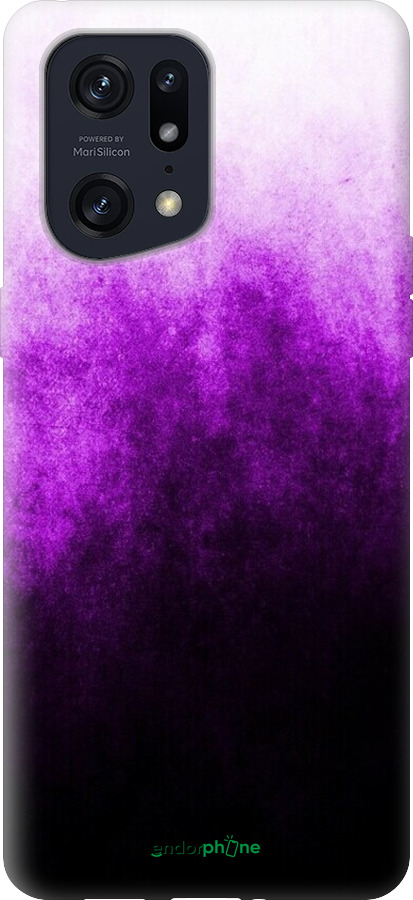 Силиконовый чехол Абстрактная композиция в фиолетовых тонах для Oppo Find X5 Pro - 6478u-2603 изображение 