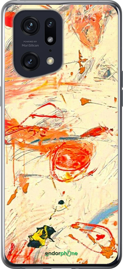 Силіконовий чехол Динамічна картина з хаотичними мазками для Oppo Find X5 Pro - 6540u-2603 изображение 