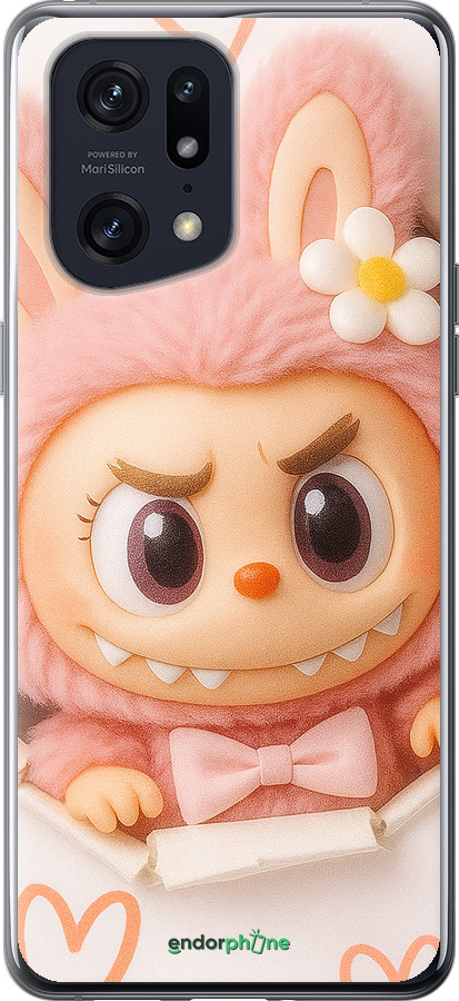 Силиконовый чехол Лабубу 2 для Oppo Find X5 Pro - 6710u-2603 изображение 