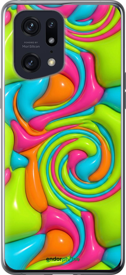 Силіконовий чехол Y2K Jelly Dream для Oppo Find X5 Pro - 6780u-2603 изображение 