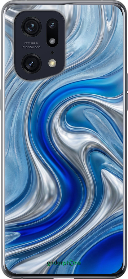 Силиконовый чехол Liquid Chrome для Oppo Find X5 Pro - 6781u-2603 изображение 