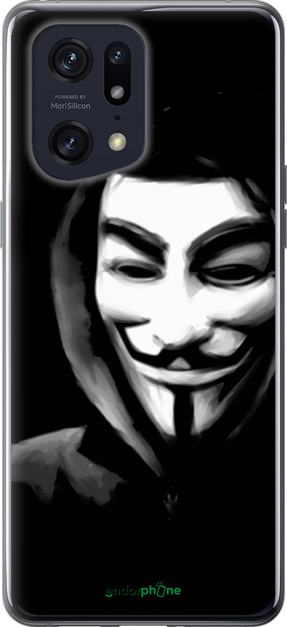 Силіконовий чехол Анонімус для Oppo Find X5 Pro - 832u-2603 изображение 
