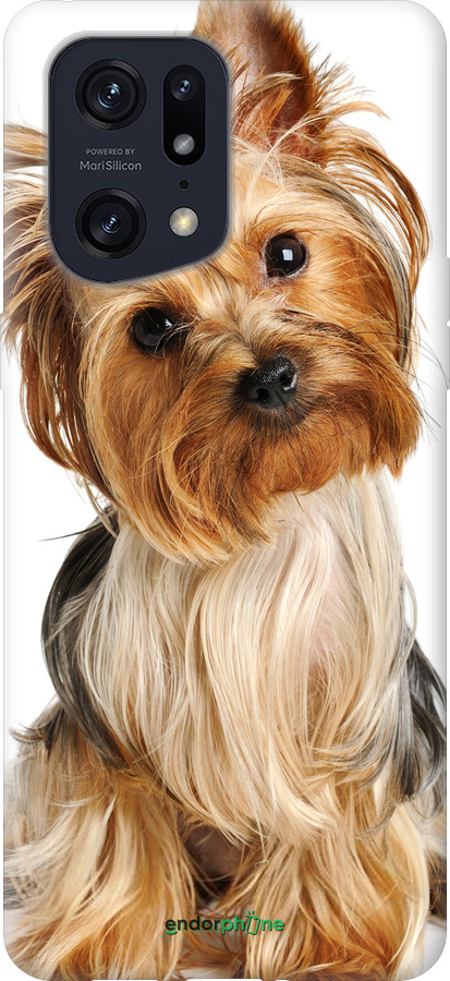 Силиконовый чехол Йоркширский терьер с хвостиком для Oppo Find X5 Pro - 930u-2603 изображение 