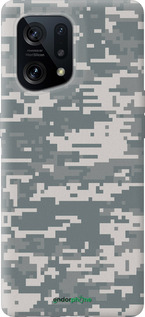 Силиконовый чехол Камуфляж для Oppo Find X5 - 1085u-2602 изображение 