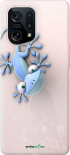 Силиконовый чехол Геккончик для Oppo Find X5 - 1094u-2602 изображение 