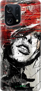 Силиконовый чехол Лицо девушки для Oppo Find X5 - 1162u-2602 изображение 