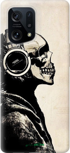 Силиконовый чехол Скелет-меломан v2 для Oppo Find X5 - 1200u-2602 изображение 