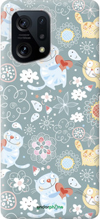 Силіконовий чехол Кошенята v3 для Oppo Find X5 - 1223u-2602 изображение 