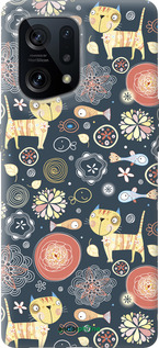 Силиконовый чехол Котята v4 для Oppo Find X5 - 1224u-2602 изображение 