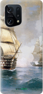 Силиконовый чехол Айвазовский. Корабли для Oppo Find X5 - 160u-2602 изображение 