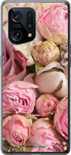 Силиконовый чехол Розы v2 для Oppo Find X5 - 2320u-2602 изображение 