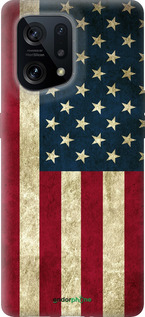Силиконовый чехол Флаг США для Oppo Find X5 - 395u-2602 изображение 