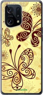 Силиконовый чехол Красивые бабочки для Oppo Find X5 - 4170u-2602 изображение 