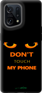 Силиконовый чехол Don't touch the phone для Oppo Find X5 - 4261u-2602 изображение 
