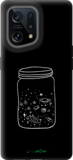 Силиконовый чехол Космос в банке для Oppo Find X5 - 4297u-2602 изображение 