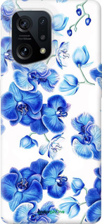 Силіконовий чехол Блакитні орхідеї для Oppo Find X5 - 4406u-2602 изображение 
