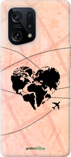 Силиконовый чехол Путешествуй для Oppo Find X5 - 4607u-2602 изображение 