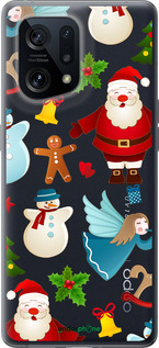 Силиконовый чехол Новогодний 1 для Oppo Find X5 - 4614u-2602 изображение 