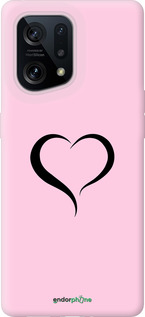 Силиконовый чехол Сердце 1 для Oppo Find X5 - 4730u-2602 изображение 