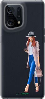 Силиконовый чехол Девушка 1 для Oppo Find X5 - 4751u-2602 изображение 